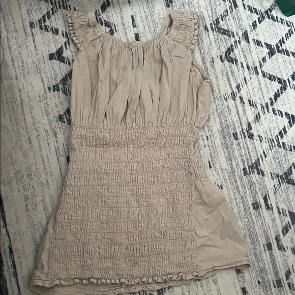 Beige Cotton & Crochet Top - Picture 7 of 7